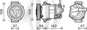 Diederichs DCK1013 - Компресор, кондиціонер autocars.com.ua