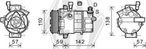 Diederichs DCK1014 - Компрессор кондиционера autodnr.net