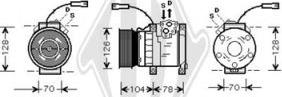 Diederichs DCK1022 - Компресор, кондиціонер autocars.com.ua