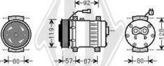 Diederichs DCK1023 - Компресор, кондиціонер autocars.com.ua