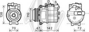 Diederichs DCK1025 - Компресор, кондиціонер autocars.com.ua