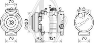 Diederichs DCK1079 - Компресор, кондиціонер autocars.com.ua