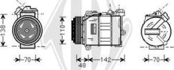 Diederichs DCK1082 - Компресор, кондиціонер autocars.com.ua