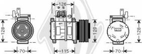 Diederichs DCK1086 - Компресор, кондиціонер autocars.com.ua