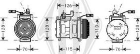 Diederichs DCK1095 - Компресор, кондиціонер autocars.com.ua