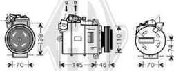 Diederichs DCK1101 - Компресор, кондиціонер autocars.com.ua