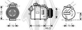 Diederichs DCK1109 - Компресор, кондиціонер autocars.com.ua