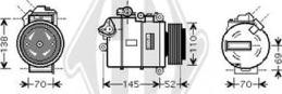 Diederichs DCK1111 - Компресор, кондиціонер autocars.com.ua