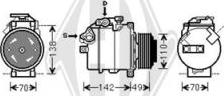 Diederichs DCK1124 - Компресор, кондиціонер autocars.com.ua