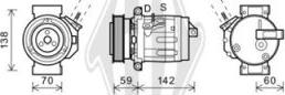 Diederichs DCK1153 - Компресор, кондиціонер autocars.com.ua