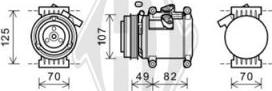 Diederichs DCK1156 - Компресор, кондиціонер autocars.com.ua