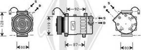 Diederichs DCK1176 - Компрессор кондиционера autodnr.net