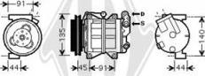 Diederichs DCK1194 - Компресор, кондиціонер autocars.com.ua