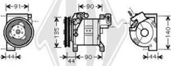 Diederichs DCK1196 - Компресор, кондиціонер autocars.com.ua