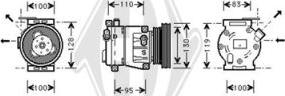 Diederichs DCK1203 - Компрессор кондиционера autodnr.net