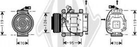 Diederichs DCK1206 - Компресор, кондиціонер autocars.com.ua