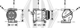 Diederichs DCK1215 - Компрессор кондиционера autodnr.net