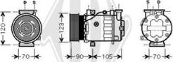 Diederichs DCK1222 - Компресор, кондиціонер autocars.com.ua