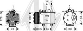 Diederichs DCK1239 - Компрессор кондиционера autodnr.net