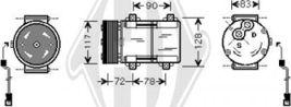 Diederichs DCK1249 - Компресор, кондиціонер autocars.com.ua