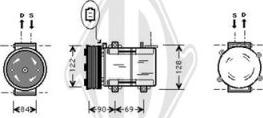 Diederichs DCK1258 - Компресор, кондиціонер autocars.com.ua