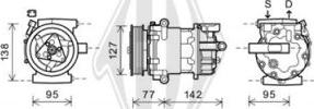 Diederichs DCK1280 - Компресор, кондиціонер autocars.com.ua