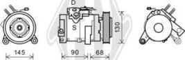 Diederichs DCK1295 - Компресор, кондиціонер autocars.com.ua