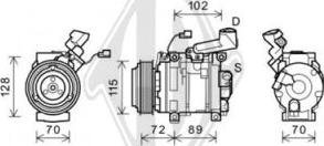 Diederichs DCK1306 - Компрессор кондиционера autodnr.net