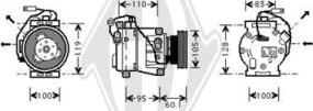 Diederichs DCK1322 - Компрессор кондиционера autodnr.net