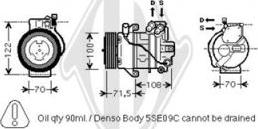 Diederichs DCK1326 - Компресор, кондиціонер autocars.com.ua