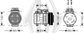 Diederichs DCK1332 - Компресор, кондиціонер autocars.com.ua