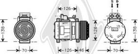 Diederichs DCK1336 - Компресор, кондиціонер autocars.com.ua