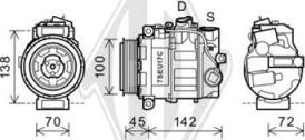 Diederichs DCK1343 - Компресор, кондиціонер autocars.com.ua