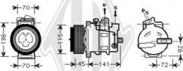 Diederichs DCK1359 - Компресор, кондиціонер autocars.com.ua