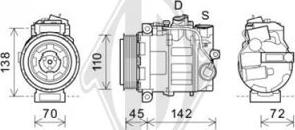 Diederichs DCK1367 - Компресор, кондиціонер autocars.com.ua