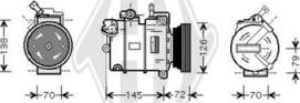 Diederichs DCK1401 - Компресор, кондиціонер autocars.com.ua