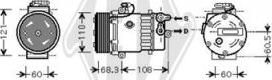 Diederichs DCK1419 - Компресор, кондиціонер autocars.com.ua