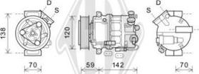 Diederichs DCK1431 - Компресор, кондиціонер autocars.com.ua