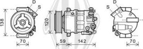 Diederichs DCK1432 - Компресор, кондиціонер autocars.com.ua