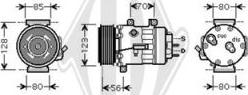 Diederichs DCK1445 - Компресор, кондиціонер autocars.com.ua