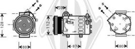 Diederichs DCK1456 - Компресор, кондиціонер autocars.com.ua