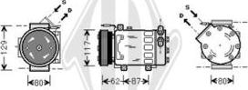 Diederichs DCK1465 - Компресор, кондиціонер autocars.com.ua