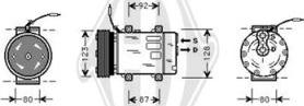 Diederichs DCK1471 - Компрессор кондиционера autodnr.net