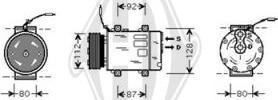 Diederichs DCK1479 - Компрессор кондиционера autodnr.net