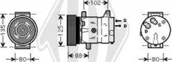 Diederichs DCK1484 - Компрессор кондиционера autodnr.net