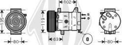 Diederichs DCK1498 - Компрессор кондиционера autodnr.net