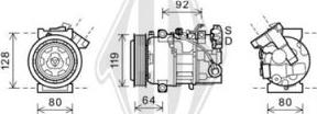 Diederichs DCK1510 - Компресор, кондиціонер autocars.com.ua