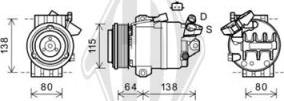 Diederichs DCK1512 - Компресор, кондиціонер autocars.com.ua