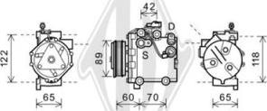 Diederichs DCK1526 - Компресор, кондиціонер autocars.com.ua