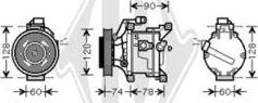 Diederichs DCK1537 - Компресор, кондиціонер autocars.com.ua